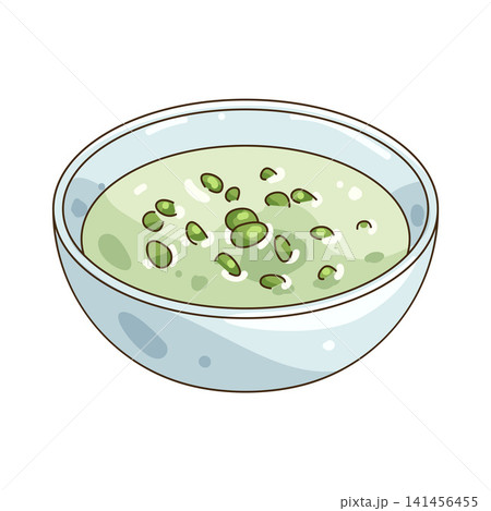 Illustration of bubur kacang hijau Illustration of bubur kacang hijau 141456455
