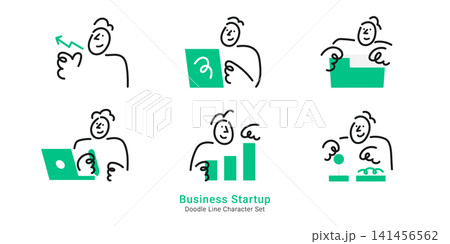 Business startup. Entrepreneurs developing ideas, launching a new business, analyzing growth, and building a successful startup. Business startup. Entrepreneurs developing ideas, launching a new business, analyzing growth, and building a successful startup. 141456562