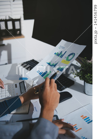 Business Consulting meeting working and brainstorming new business project finance investment concept. Business Consulting meeting working and brainstorming new business project finance investment concept. 141456799