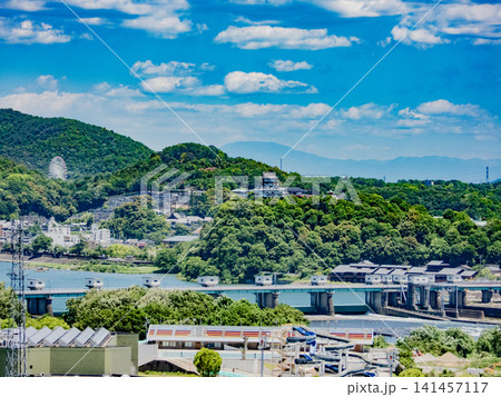 伊木山展望台から見た犬山方面の景色 141457117