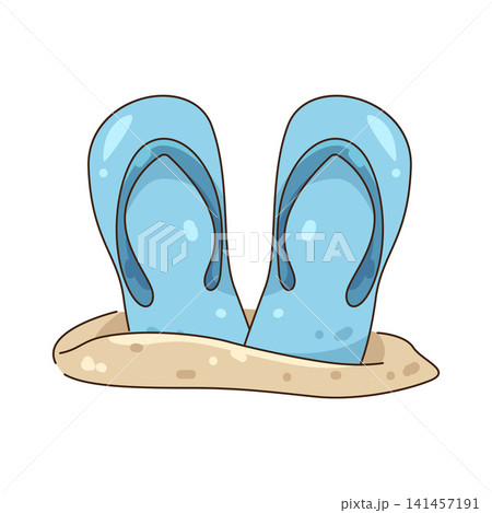 Illustration of flip flops 141457191