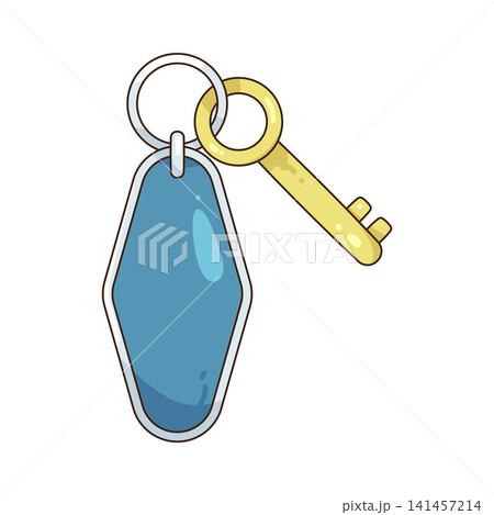 Illustration of hotel key 141457214