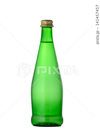 Green Glass Bottle of Mineral Water Green Glass Bottle of Mineral Water 141457457