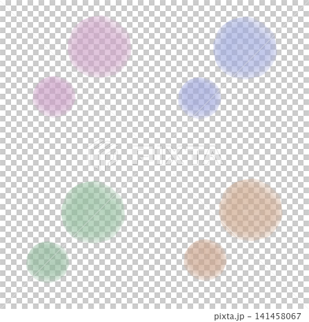 Colorful Pastel Watercolor Material Set Colorful Pastel Watercolor Material Set 141458067