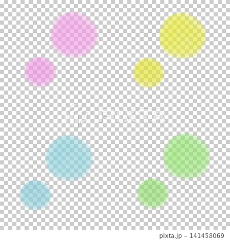 Colorful Pastel Watercolor Material Set Colorful Pastel Watercolor Material Set 141458069