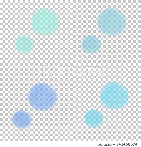 Colorful Pastel Watercolor Material Set - Blue Colorful Pastel Watercolor Material Set - Blue 141458074