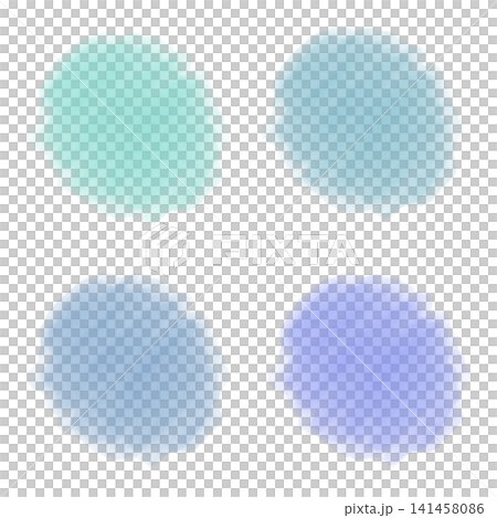 Colorful Pastel Watercolor Material Set - Blue Colorful Pastel Watercolor Material Set - Blue 141458086