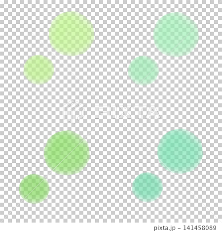 Colorful Pastel Watercolor Material Set (Green) 141458089
