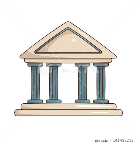 Illustration of government building Illustration of government building 141458218