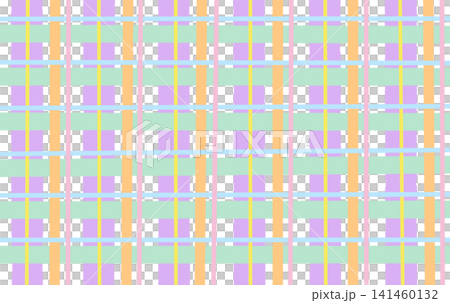 カラフルな格子柄の背景イラスト カラフルな格子柄の背景イラスト 141460132