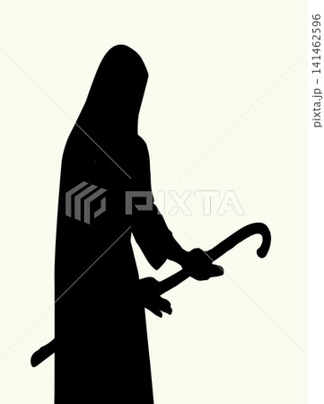Vector drawing. Aaron and his scepeter 141462596