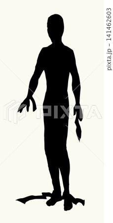 Vector drawing. An old mummy 141462603