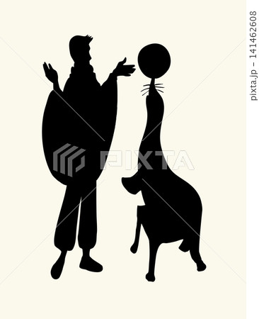 Vector drawing. Seal in circus Vector drawing. Seal in circus 141462608