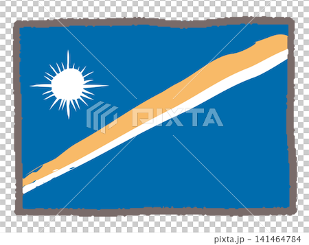 Hand-drawn Marshall Islands flag Hand-drawn Marshall Islands flag 141464784