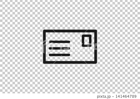 はがき・郵便アイコン はがき・郵便アイコン 141464789