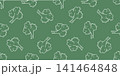 White outline of broccoli florets on green background 141464848