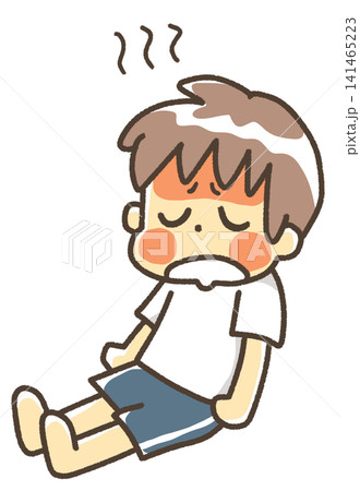 顔が真っ赤な男の子 141465223
