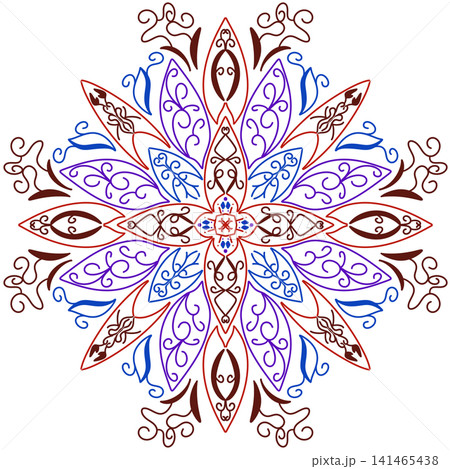 leaf mandala decorative 141465438