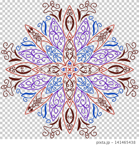 leaf mandala decorative 141465438