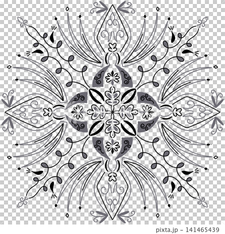 gray mandala decorative gray mandala decorative 141465439