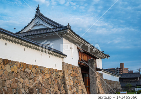 【#舞鶴】青空に映える田辺城の城門と石垣 【#舞鶴】青空に映える田辺城の城門と石垣 141465660