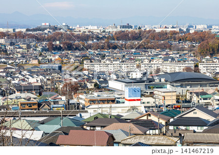 【東京都 日野市】郊外の住宅地の風景 【東京都 日野市】郊外の住宅地の風景 141467219