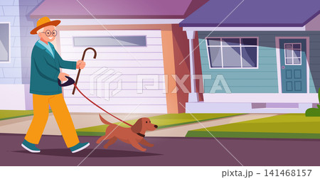 Animal background. Vector illustration features pet owners cuddling walking and training dogs and cats for exact background use Animal background. Vector illustration features pet owners cuddling walking and training dogs and cats for exact background use 141468157