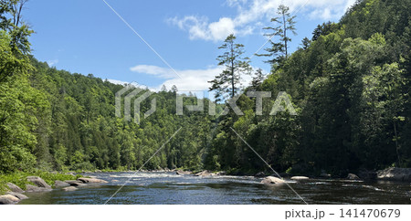 Hudson River Gorge with Rapids in the Adirondacks Hudson River Gorge with Rapids in the Adirondacks 141470679