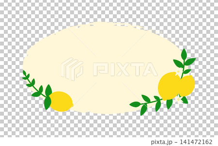Lemon watercolor-style framed illustration Lemon watercolor-style framed illustration 141472162