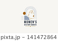 Minimal Womens History Month Abstract Face Design 141472864