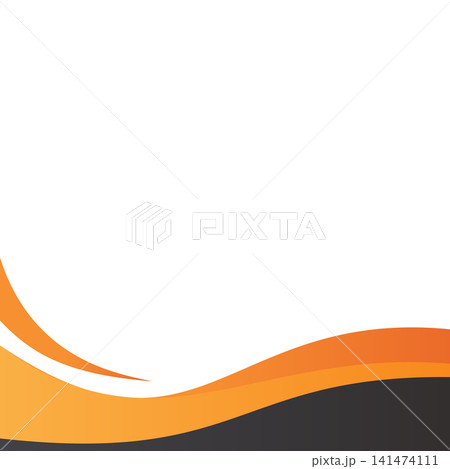 Background design template with abstract shapes. Wave abstract art background template Background design template with abstract shapes. Wave abstract art background template 141474111