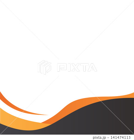 Background design template with abstract shapes. Wave abstract art background template Background design template with abstract shapes. Wave abstract art background template 141474113