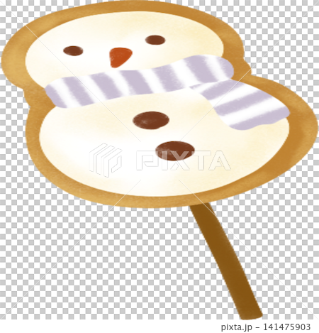 Snowman Christmas cookie 141475903