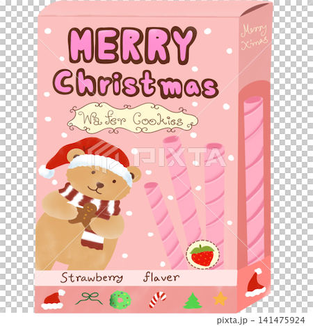 Cute_Christmas_Wafer_Cookies_Strawberry_Pink_Clipart_.png 141475924