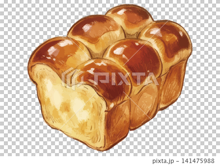シズル感のあるパンのイラスト（食パン） 141475988
