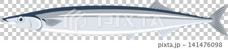 Vector illustration of saury, a taste of autumn. Vector illustration of saury, a taste of autumn. 141476098