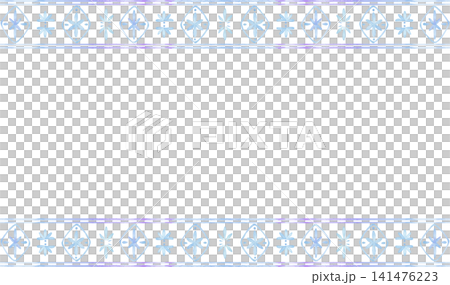 Hand-drawn style blue lace frame 141476223