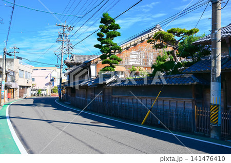 中山道赤坂宿　古い街並み　大垣市 141476410