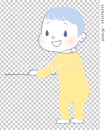 Baby looks back as they pull themselves up to stand. Baby looks back as they pull themselves up to stand. 141476431