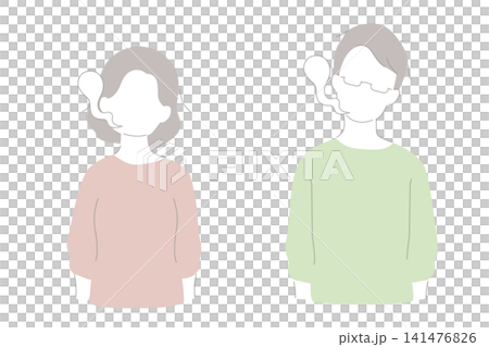 魂が抜けた女性と男性 セット 魂が抜けた女性と男性 セット 141476826