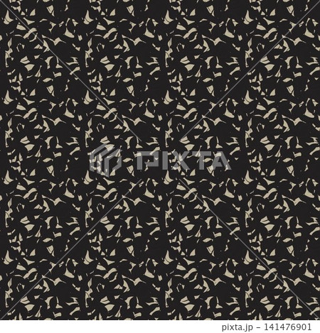 Organic brushstroke foliage textile pattern design in black and beige for fashion and home textiles Organic brushstroke foliage textile pattern design in black and beige for fashion and home textiles 141476901