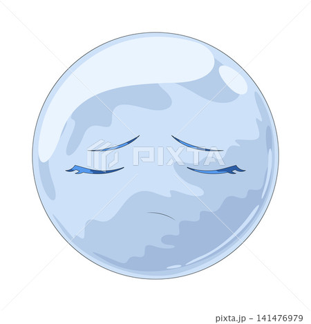 Illustration of Sad Bubble Illustration of Sad Bubble 141476979