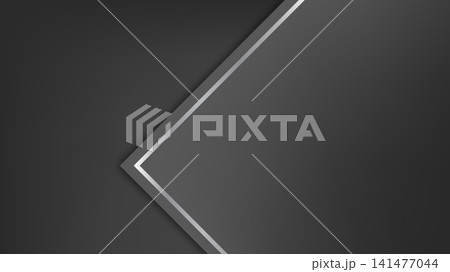 Luxury Grey Silver Abstract Background with Elegant Arrow Line 141477044