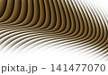 Gold White Abstract Flowing Ribbon Wave Background 141477070