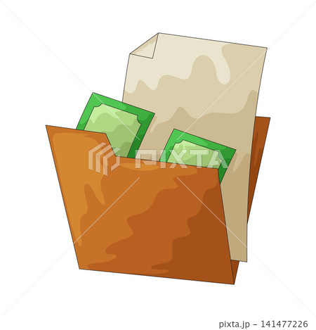 Illustration of Financial Folder Illustration of Financial Folder 141477226