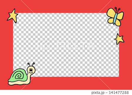 Red frame with butterfly, snail, stars for polaroid frame, social media, poster, postcard, rectangle ad template, book cover, sticky note, banner, notepads, floral, name tag, paper, nature, garden Red frame with butterfly, snail, stars for polaroid frame, social media, poster, postcard, rectangle ad template, book cover, sticky note, banner, notepads, floral, name tag, paper, nature, garden 141477288
