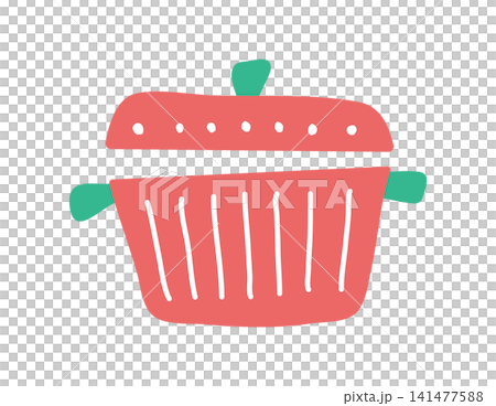 Scandinavian-style pot illustration Scandinavian-style pot illustration 141477588