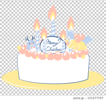 Christmas cake illustration Christmas cake illustration 141477597