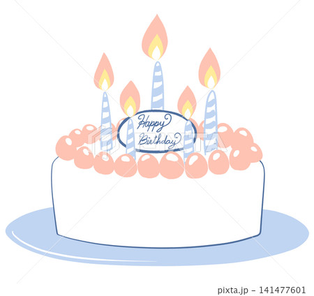 誕生日ケーキのイラスト 141477601