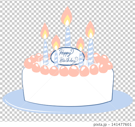 誕生日ケーキのイラスト 141477601